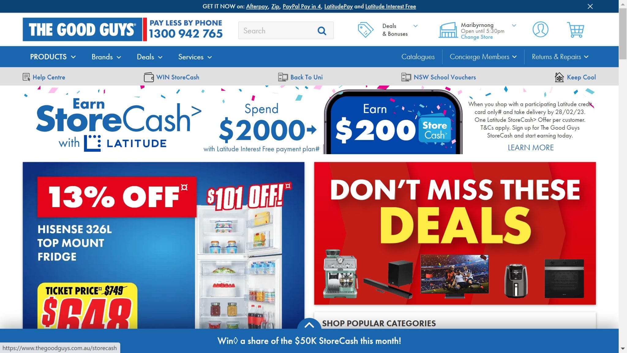 Does The Good Guys price match instore or online?