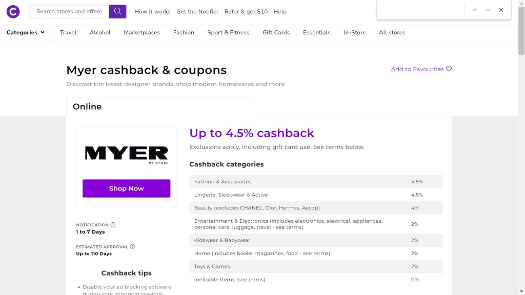 myer price match cashrewards cashback | The Champagne Mile - Deals myer price match cashrewards cashback