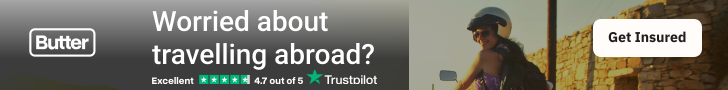 butter travel discount code banner ad