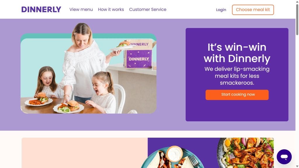 dinnerly promo code screenshot