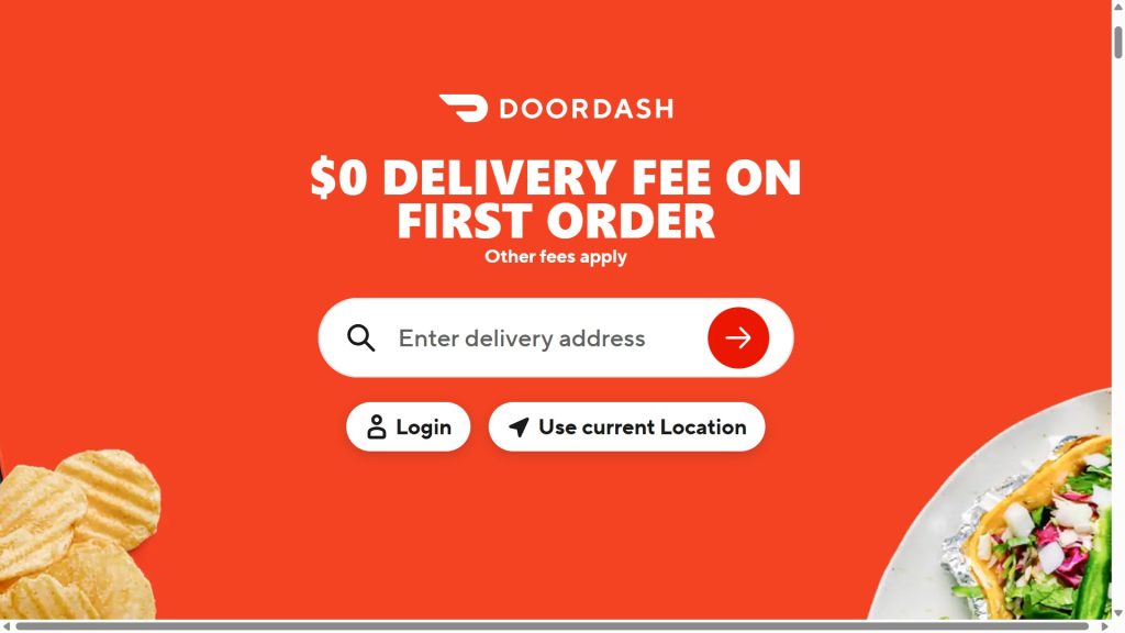doordash promo code screenshot