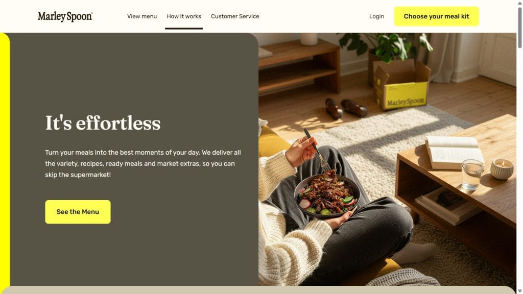 marley spoon discount code screenshot