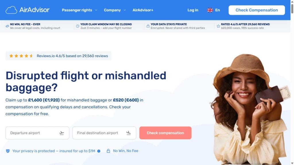 airadvisor promo code screenshot