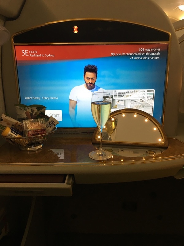 Emirates A380 FCS3op Emirates First Class Suite console