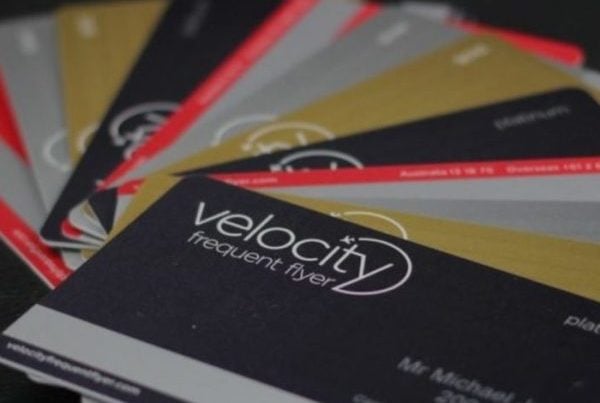 Velocity Frequent Flyer card fan