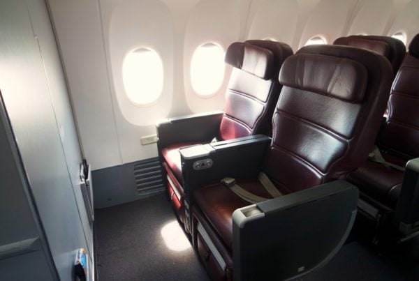 Qantas 737 Business Class cabin