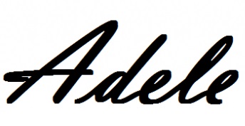 Stylised Adele signature The Champagne Mile