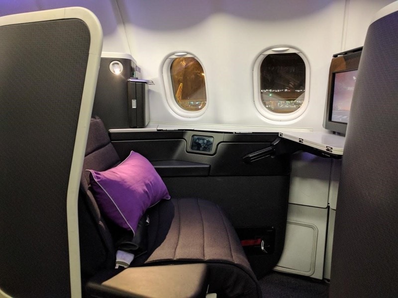 Virgin A330 business seat, Virgin Australia Business Class