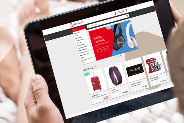 Qantas Store tablet