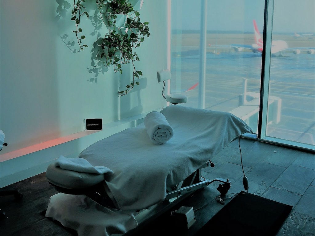 qantas first spa treatment melbourne