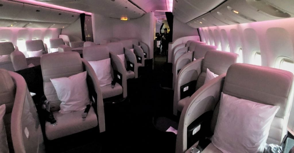 air new zealand business class cabin 1