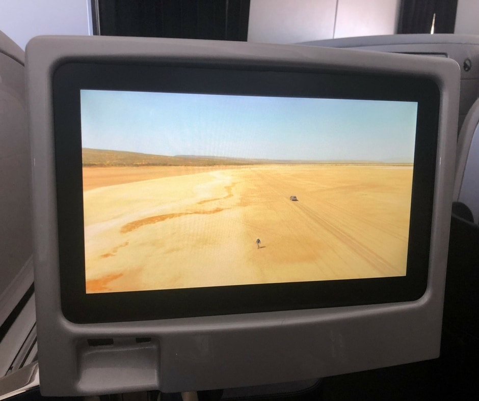 air nz business class entertainment screen