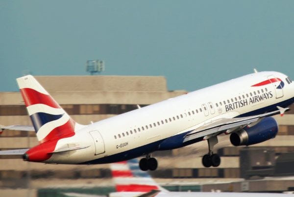 british airways avios plane