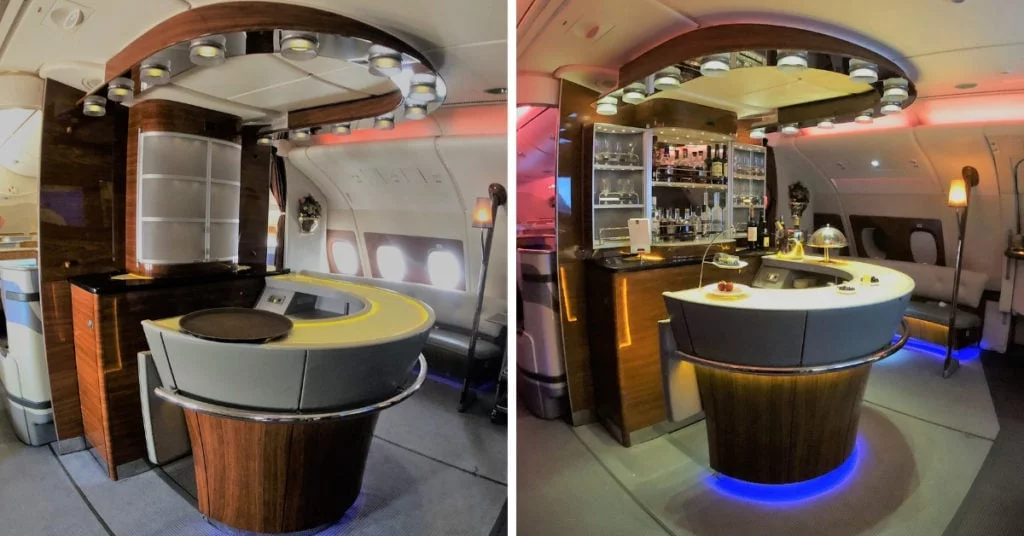 emirates a380 bar transformation