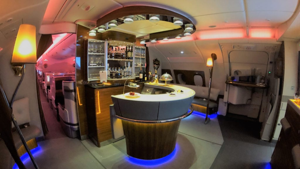 Qantas A380 Business Class Bar