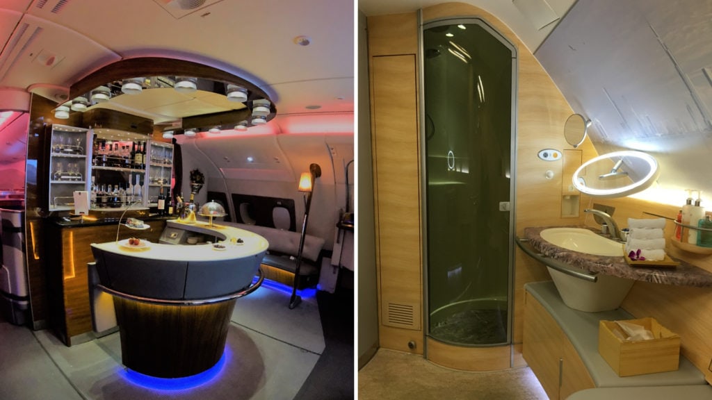 emirates bar and shower