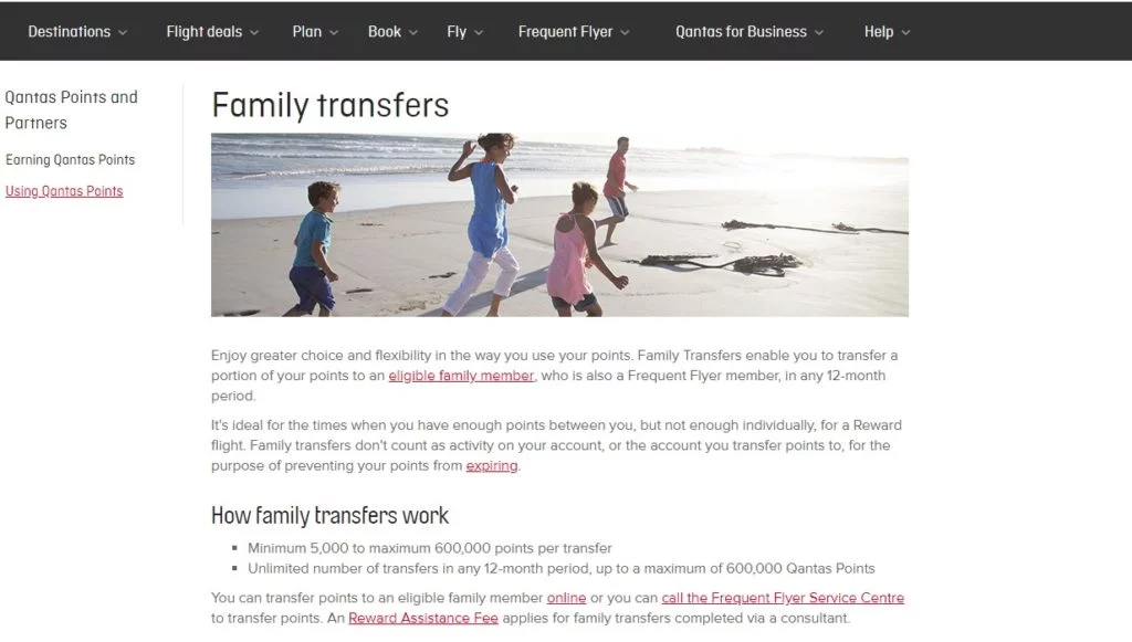 transfer qantas points two