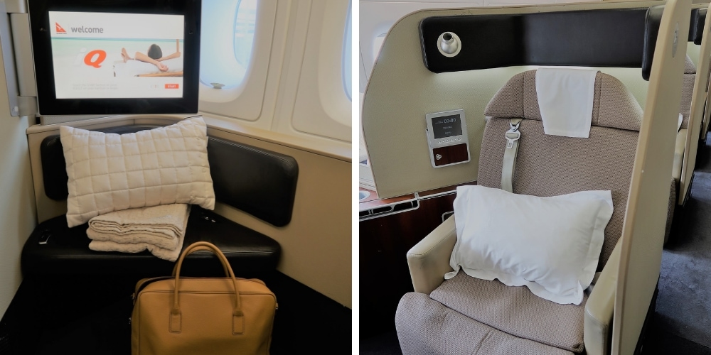 Qantas first class on the A380