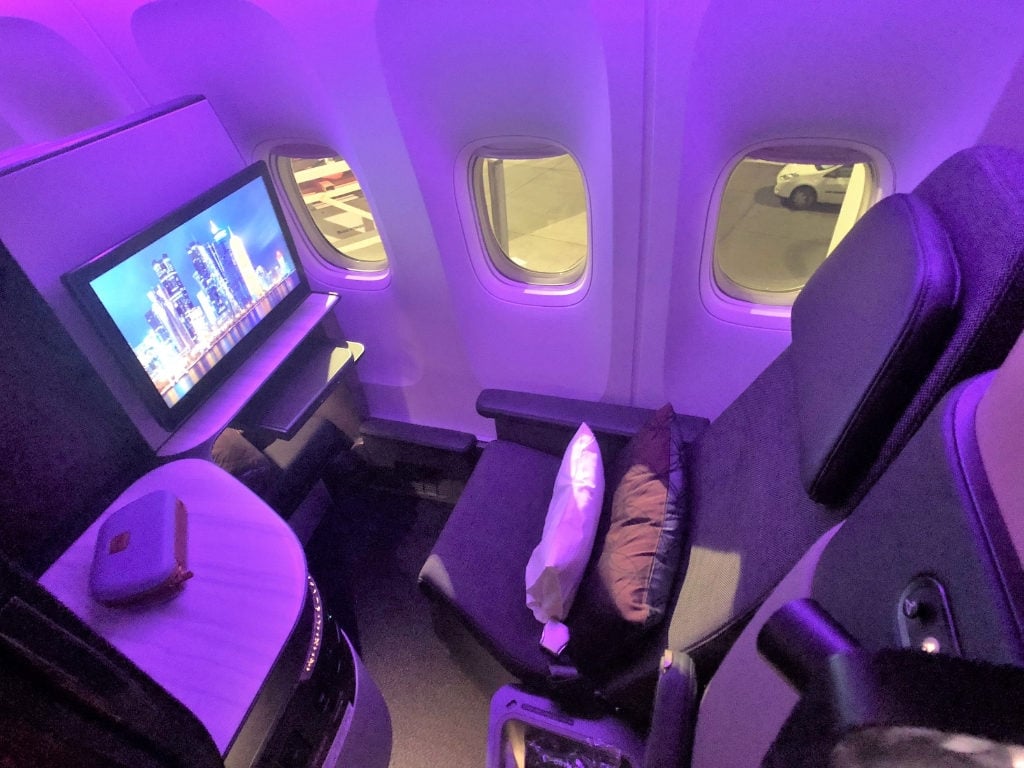 qatar qsuite business class review seat