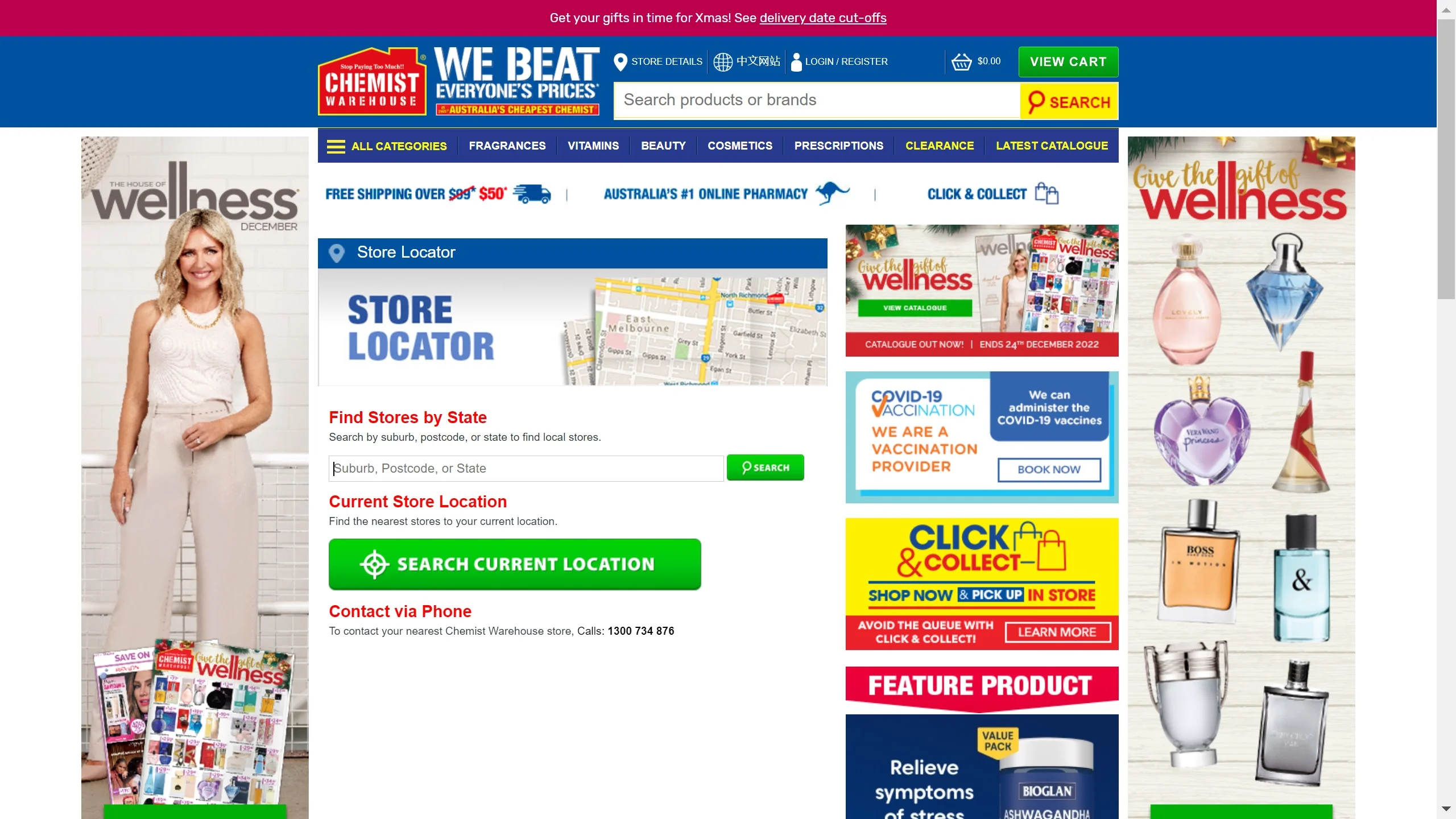 Does the Chemist Warehouse Price Match instore or online?