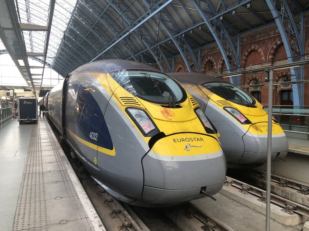 eurostar review train st pancras