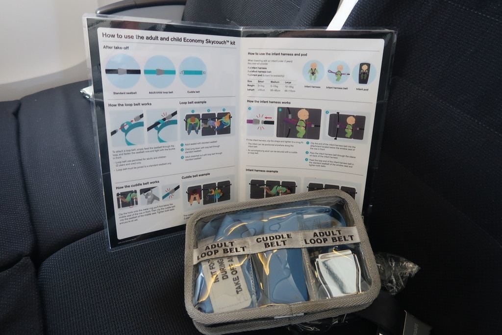 air new zealand skycouch seatbelts
