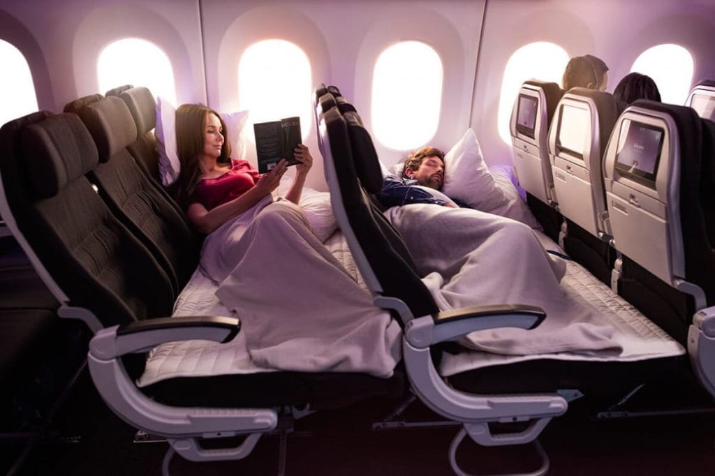 air new zealand skycouch two adults