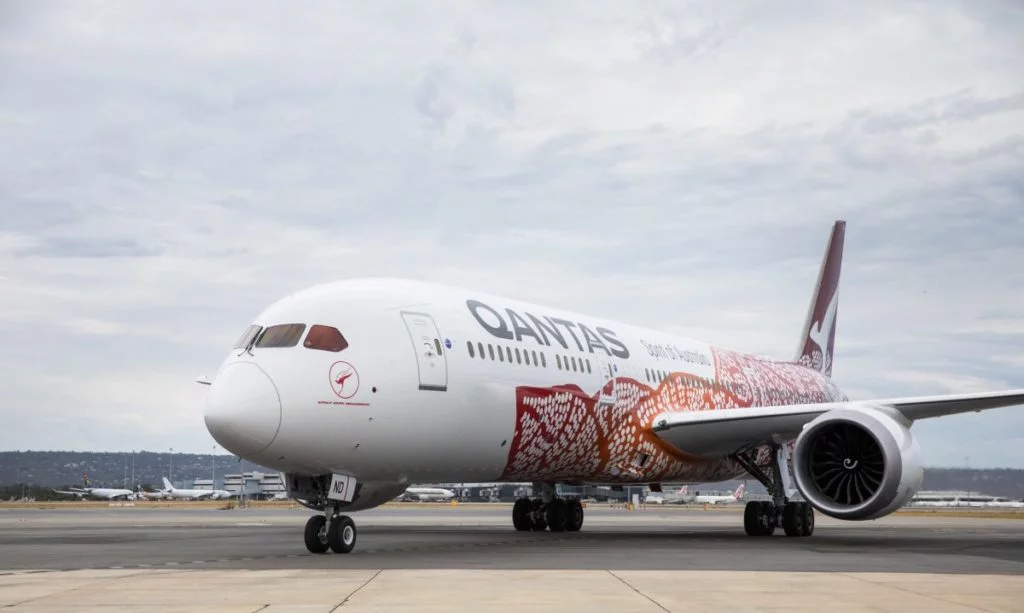 Qantas Dreamliner Emily Kame Kngwarreye