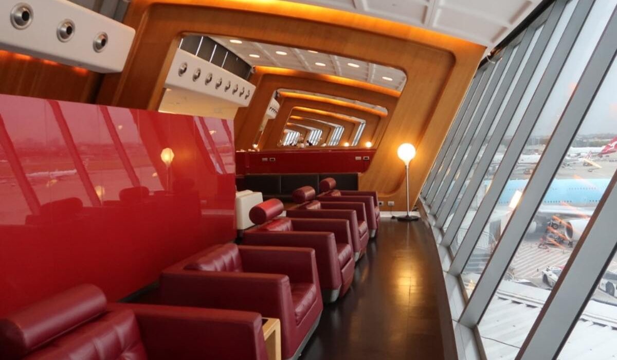Inside the exclusive Qantas First Class Lounge at Sydney Airport