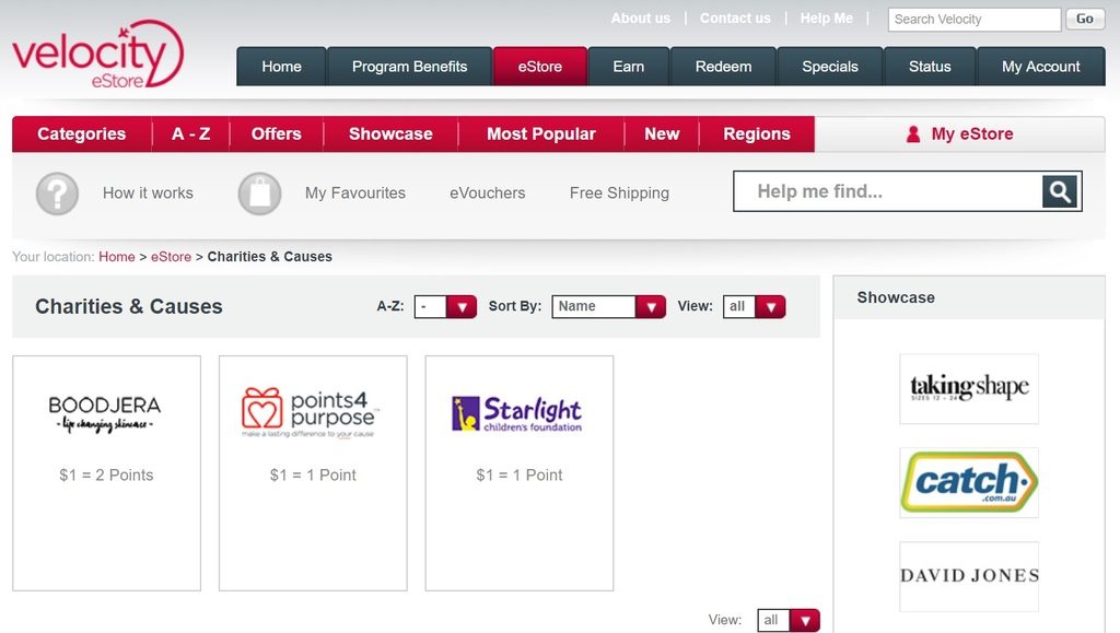 velocity estore charity 1024