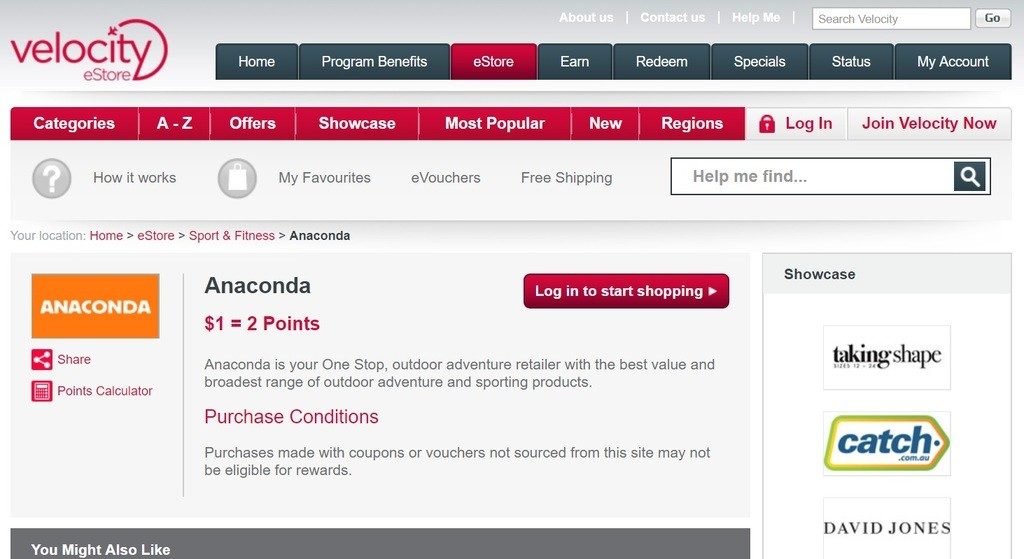 velocity estore select retailer 1024