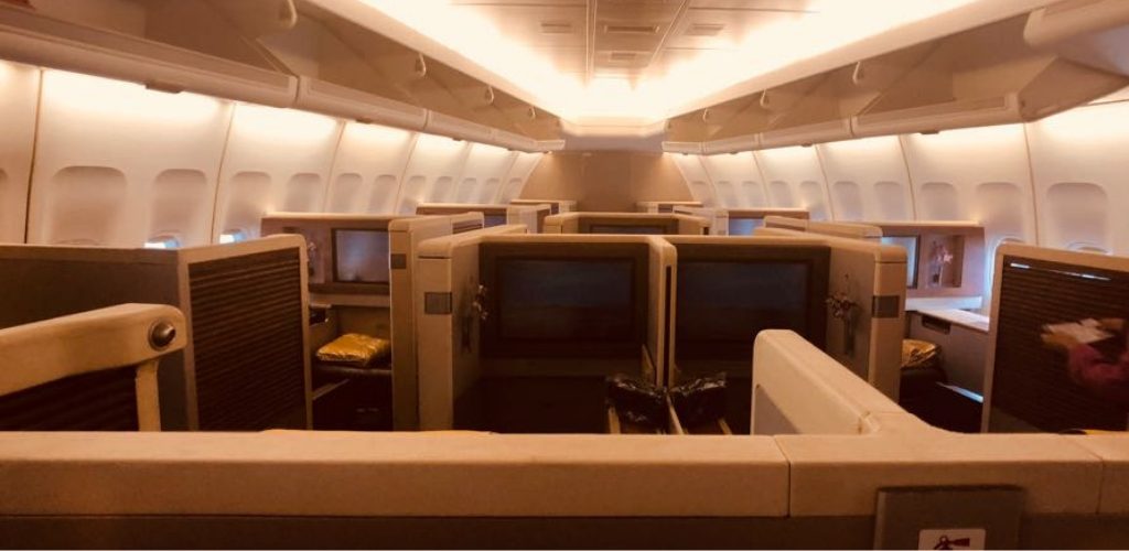 Thai Airways 747 First Class Cabin