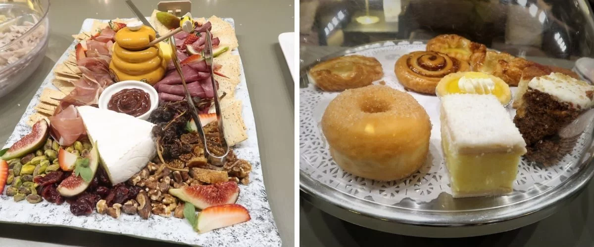 singapore airlines krisflyer lounge adelaide airport food close up