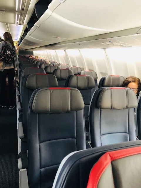 American Airlines Coach Class Review cabin view