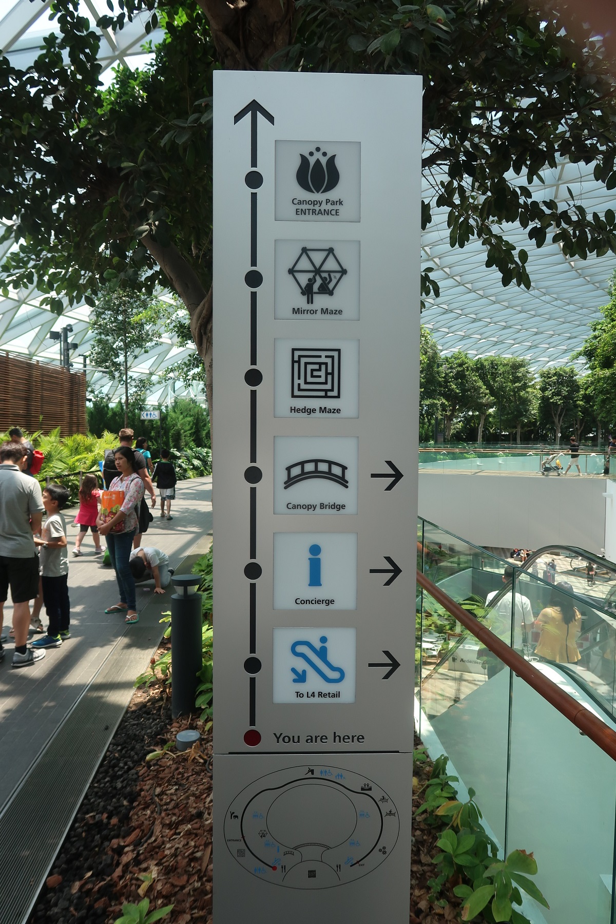 Jewel Changi Singapore Airport signage