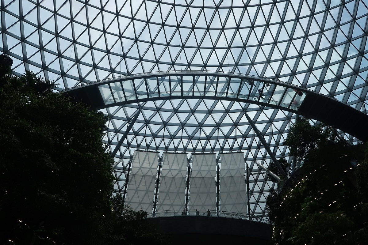 Jewel Changi Singapore Airport canopy bridge