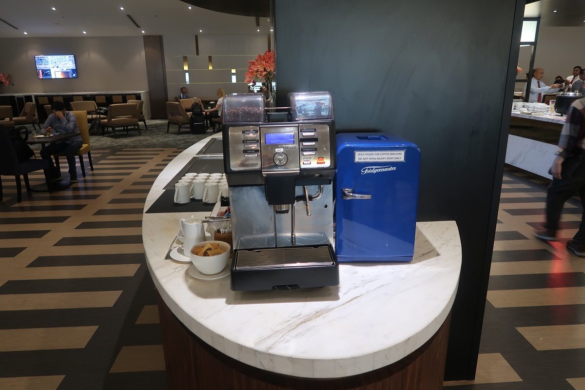 Malaysia Airlines KL Golden Lounge Satellite Terminal coffee