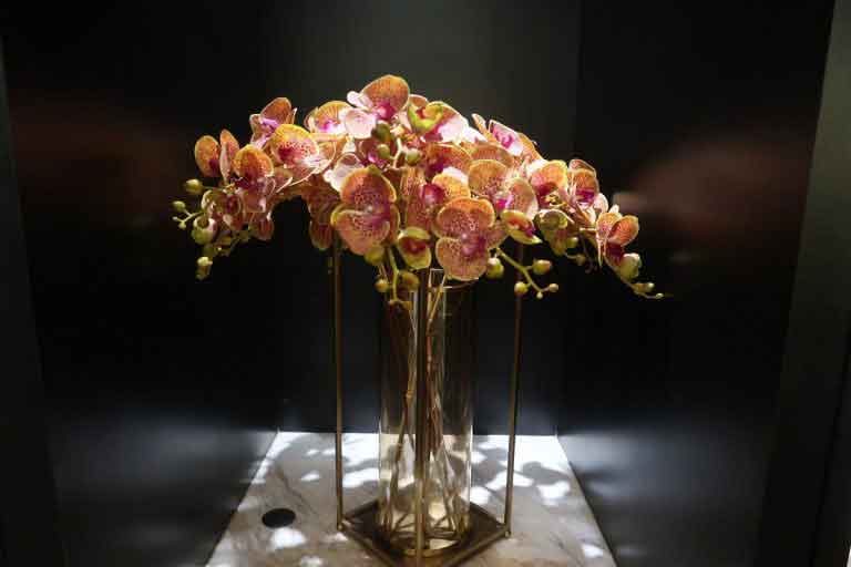 Malaysia Airlines KL Golden Lounge Satellite Terminal orchids