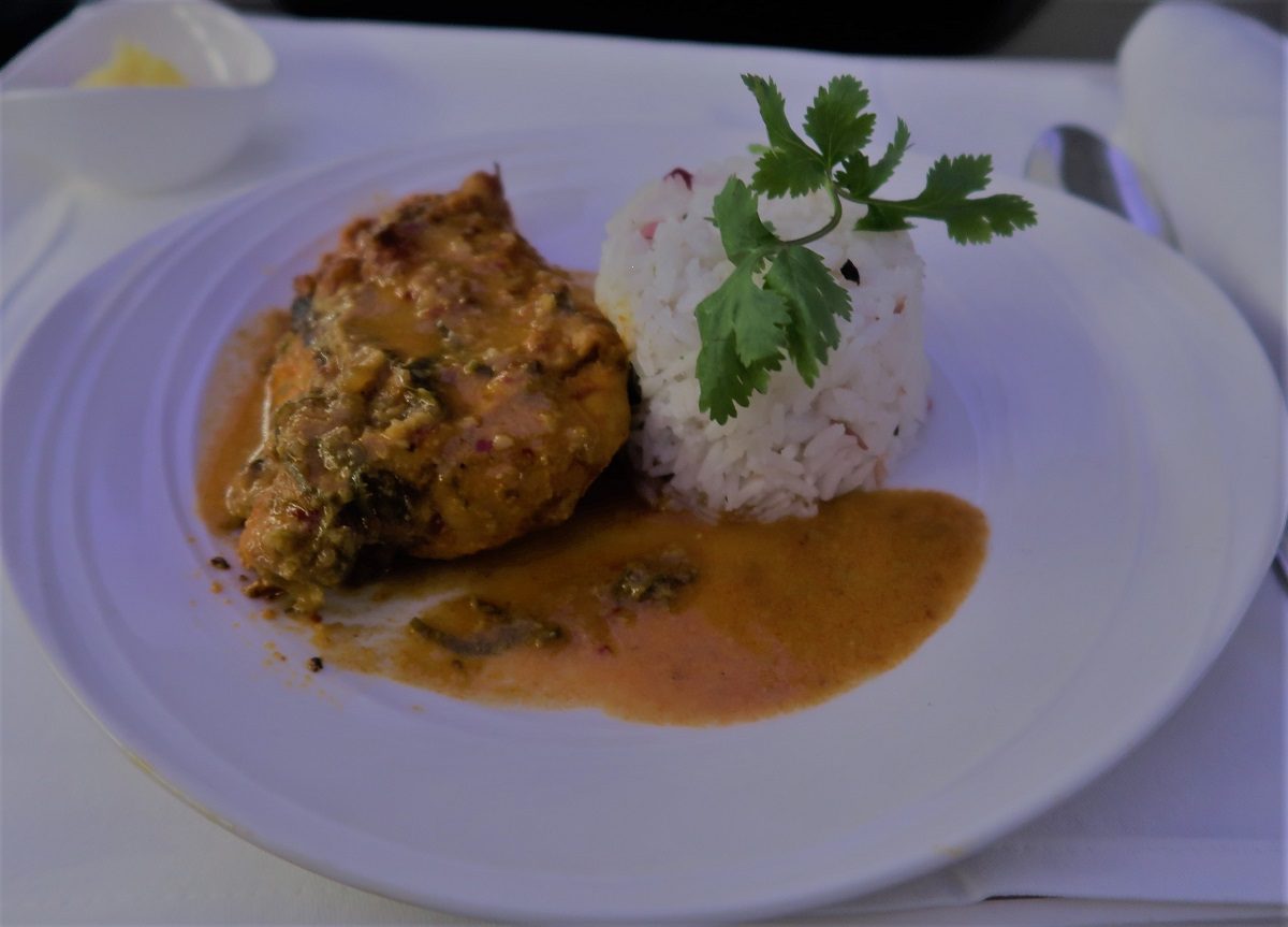 Malaysia Airlines Business Class KUL to ADE pic ayam perchik kelantan