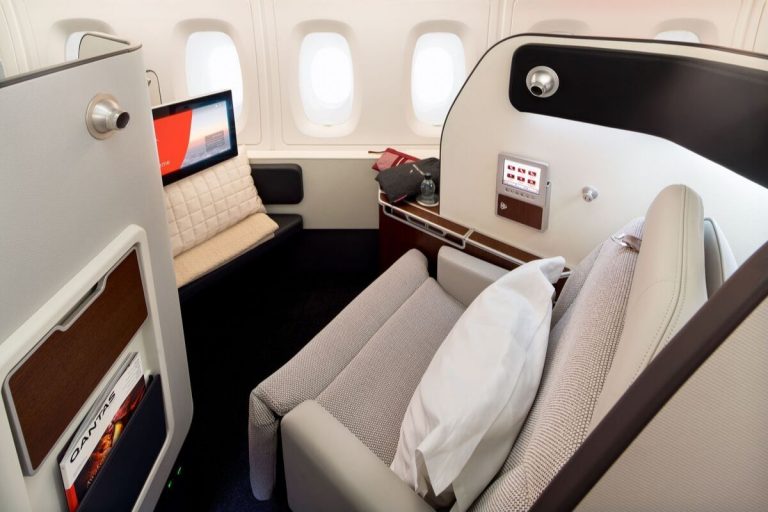 qantas a380 refurbished first class