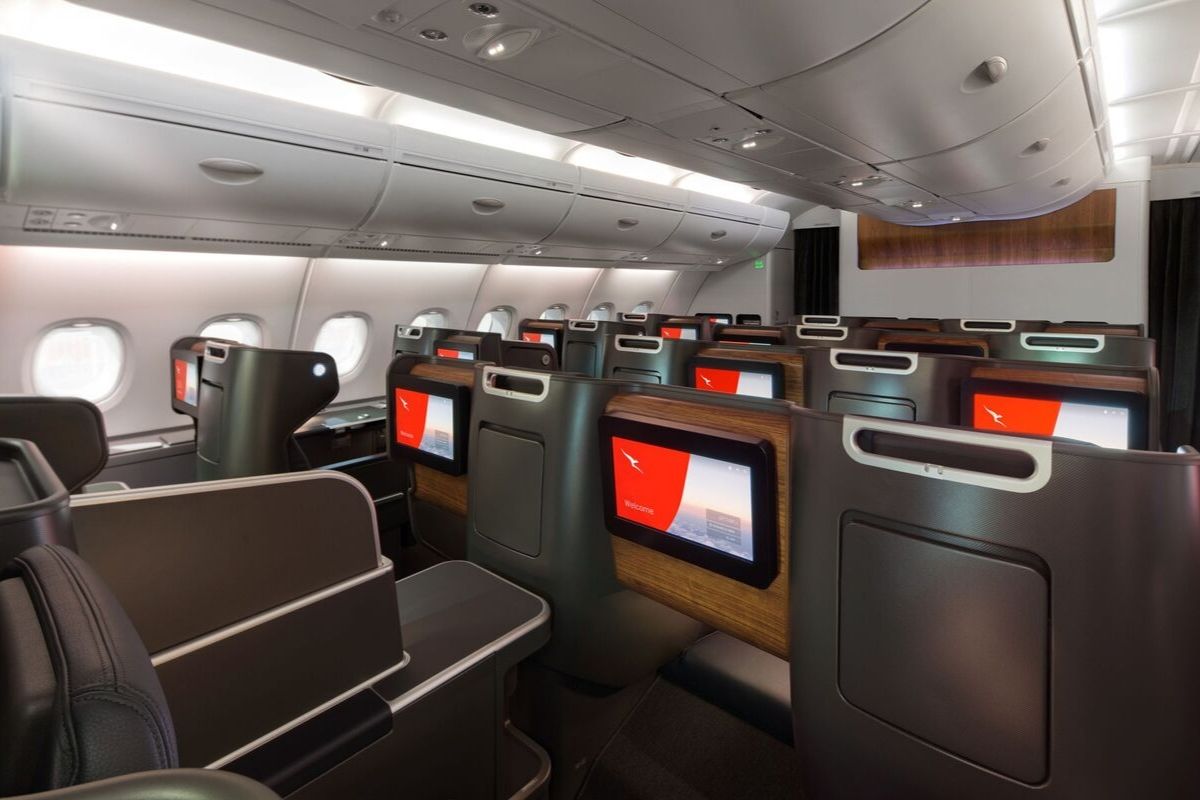 Qantas new A380 business class  