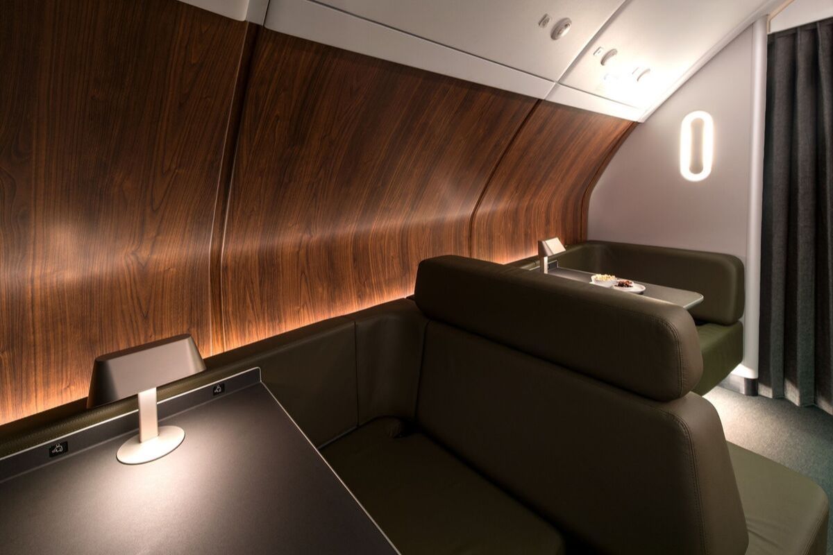 qantas refurbished a380 onboard lounge