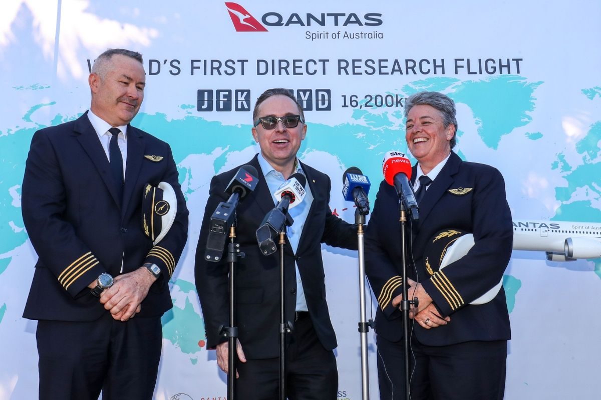qantas research flight alan joyce