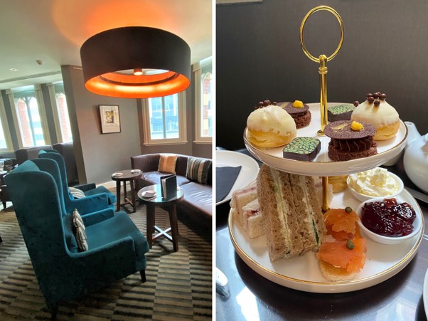 Intercontinental Melbourne The Rialto club lounge high tea montage Intercontinental Melbourne The Rialto club lounge high tea montage