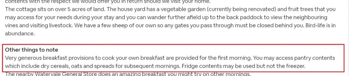 airbnb notes