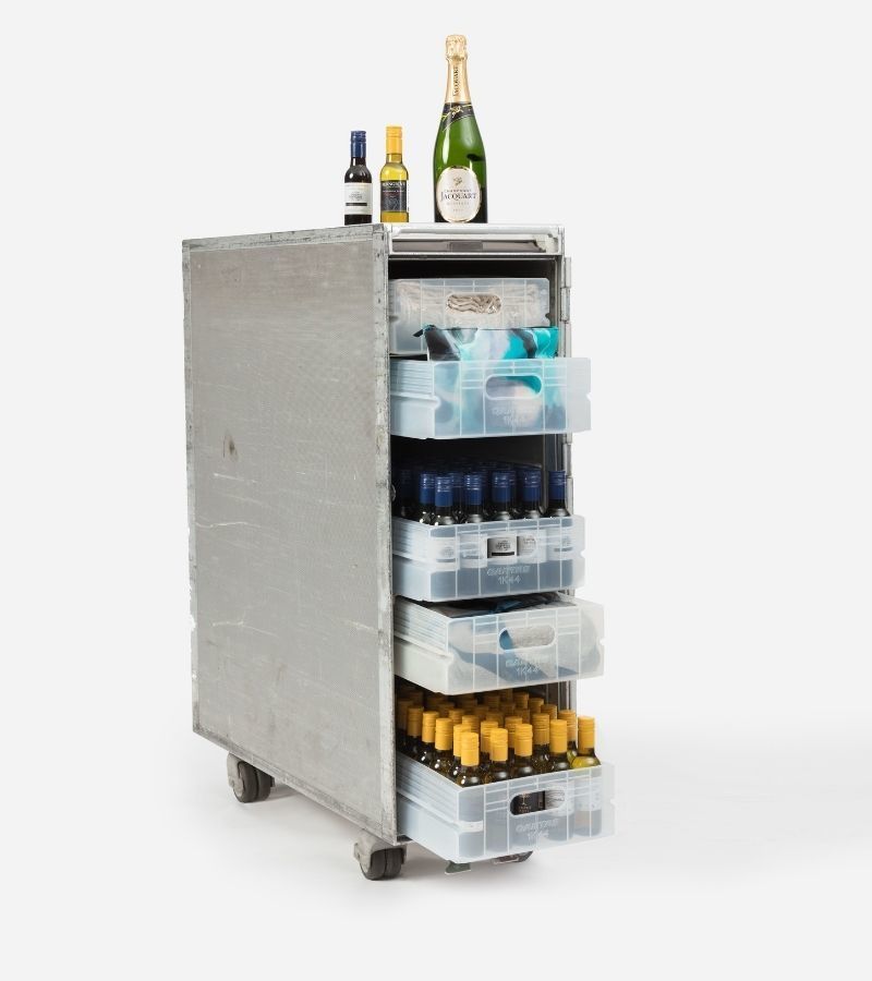 qantas 747 bar cart