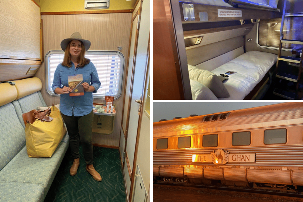 Journey Beyond The Ghan gold twin cabin