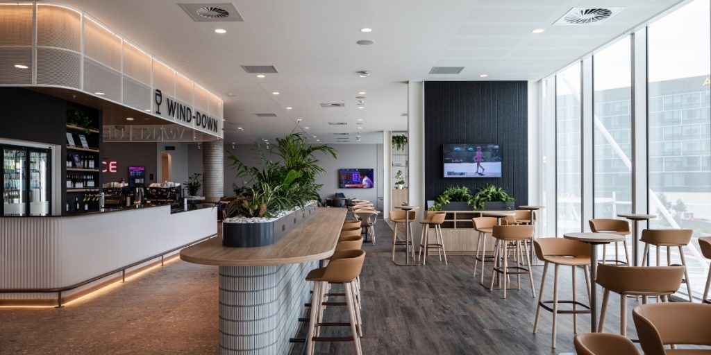 Inside The New look Virgin Lounge Adelaide Airport