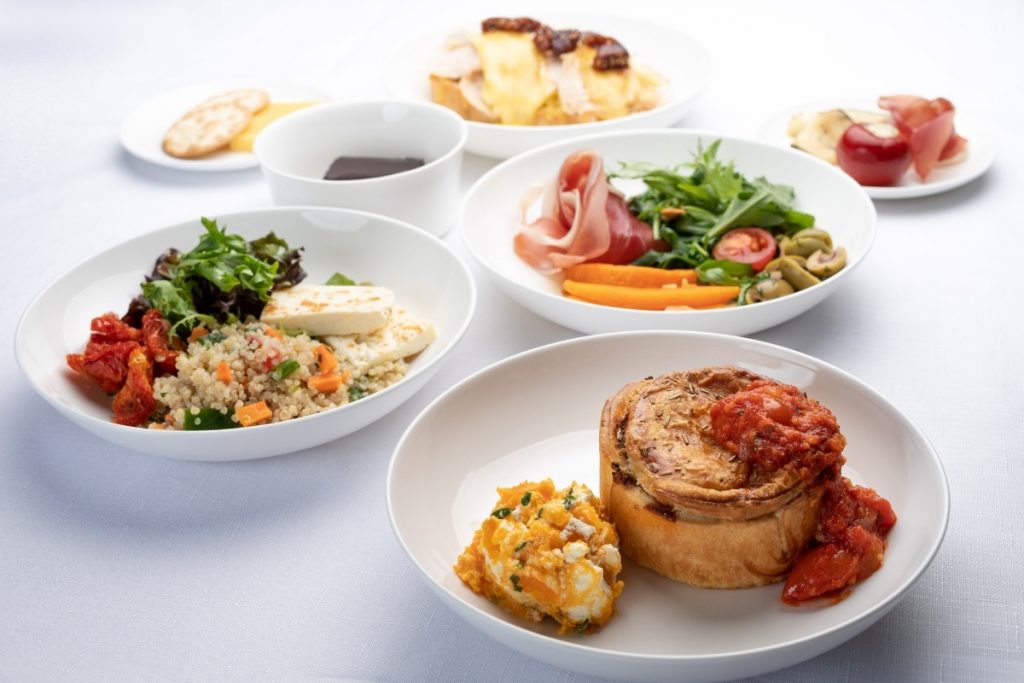 Virgin Australia's new in-flight menu selection of dishes