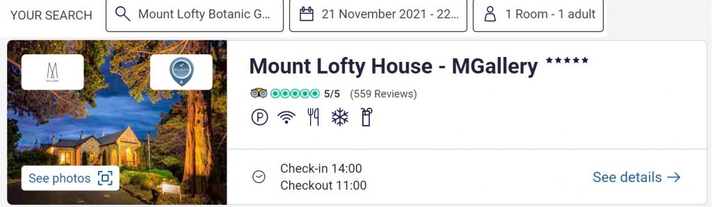 Mount Lofty House MGallery